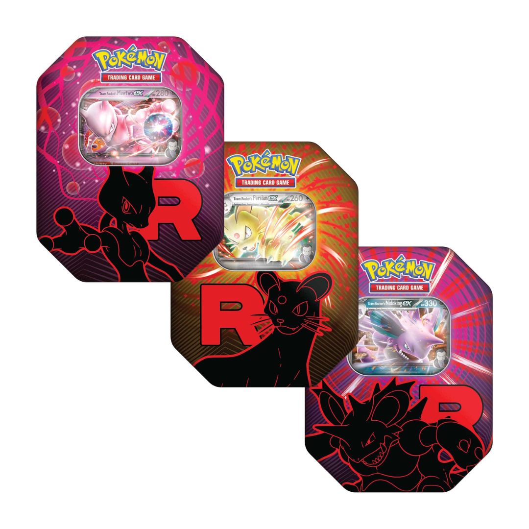 Pokémon TCG: Team Rocket ex Tin (MAX 2 TINS PER KUND)